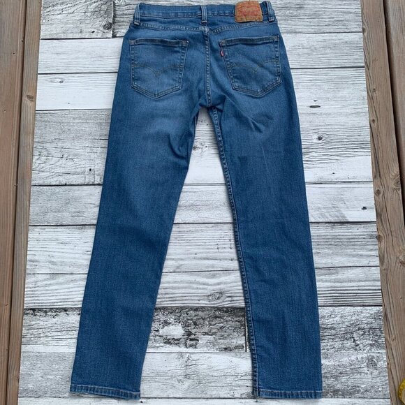 Levi's 511 Slim Straight Leg Blue Denim Jeans - Picture 3 of 7